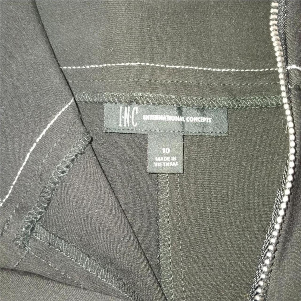 black skinny/straight leg and high rise pants - Picture 4 of 4